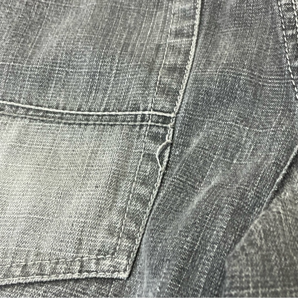 Southpole Brown Tab Jeans Fade Gray Baggy Skater Men 34x32 Straight Relax Grunge - Picture 9 of 14